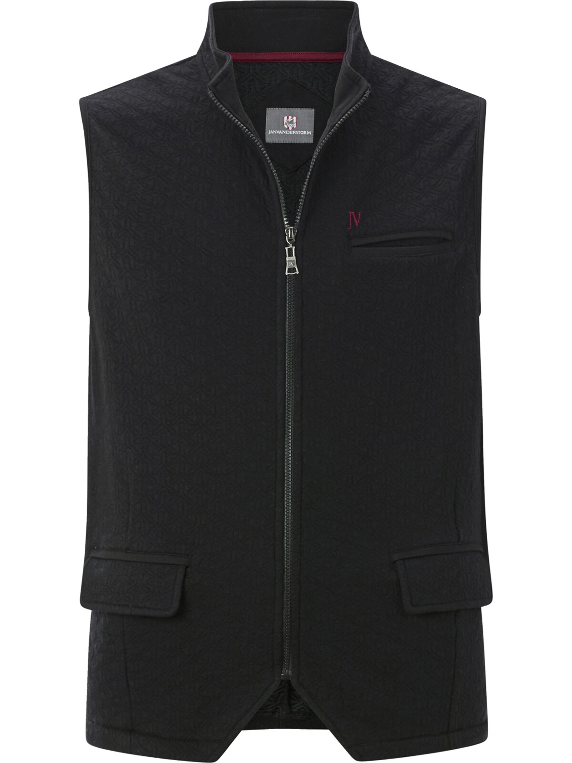 Jan Vanderstorm Weste 'Lindborg' in Schwarz: Vorderseite