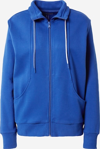 ESPRIT Sports sweat jacket in Blue: front