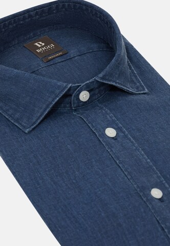 Boggi Milano Regular fit Button Up Shirt in Blue