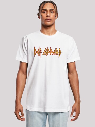 F4NT4STIC Shirt 'Def Leppard' in Weiß: Vorderseite