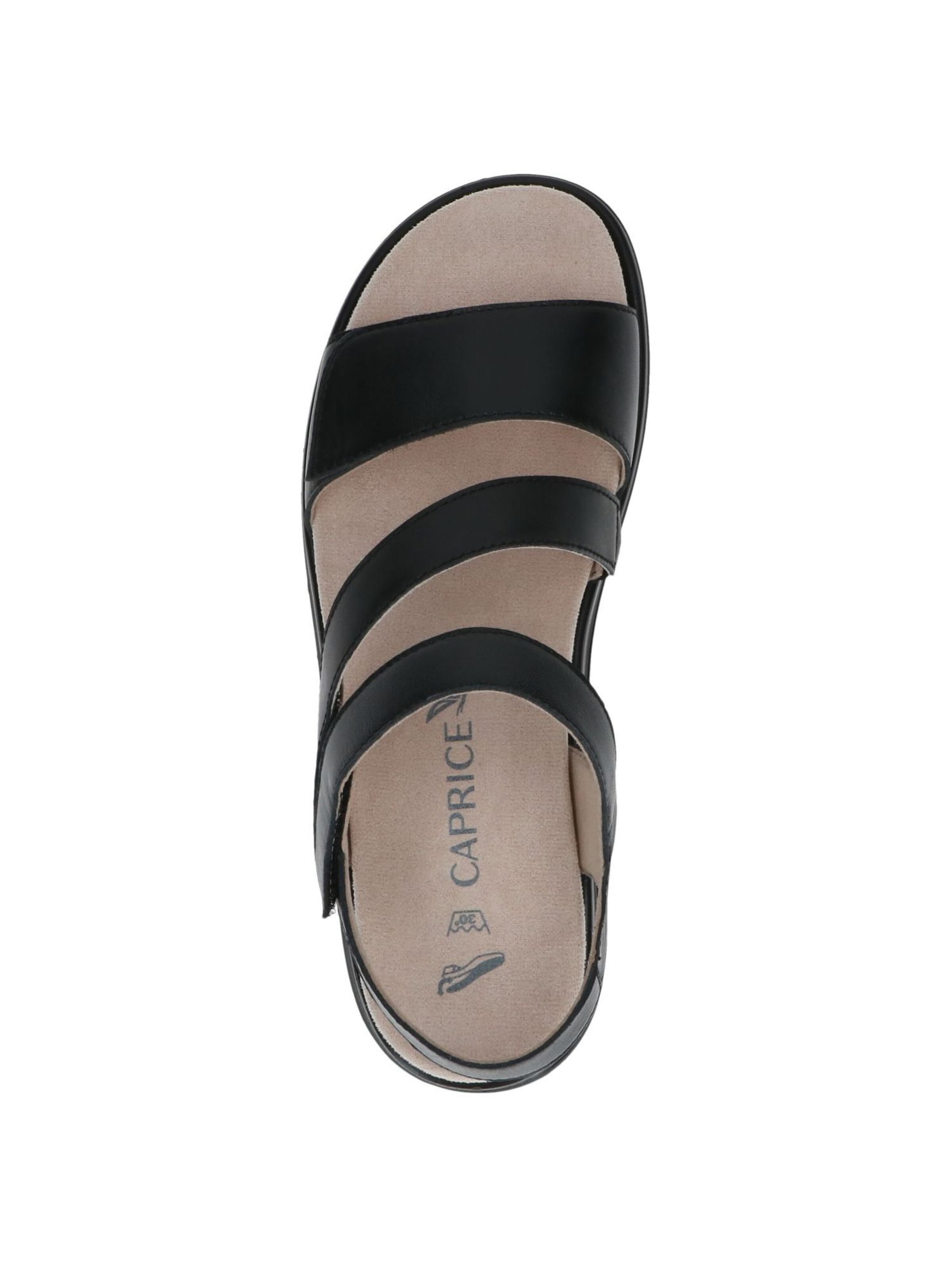 CAPRICE Strap Sandals in Black