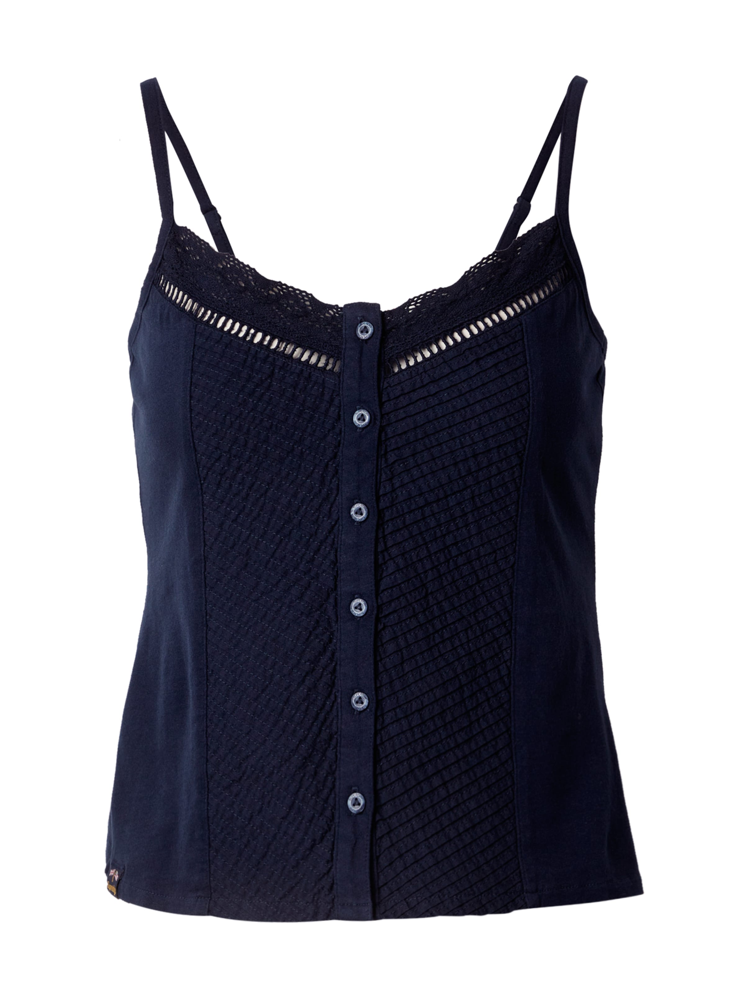 Haut Superdry en bleu : devant