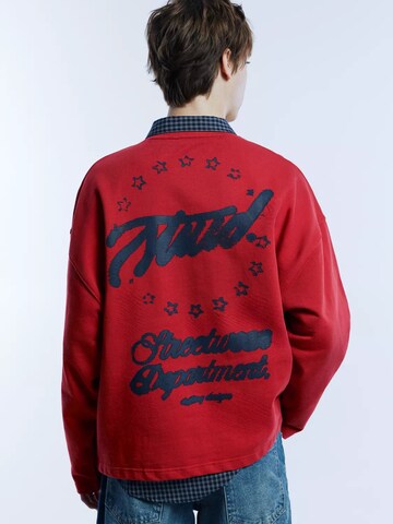 Pull&Bear Bluzka sportowa 'STWD' w kolorze czerwony: przód