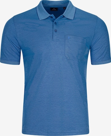 Ragman Shirt 'Basic' in Blau: Vorderseite