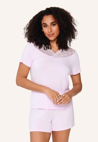 Pigiama di LingaDore in rosa: frontale