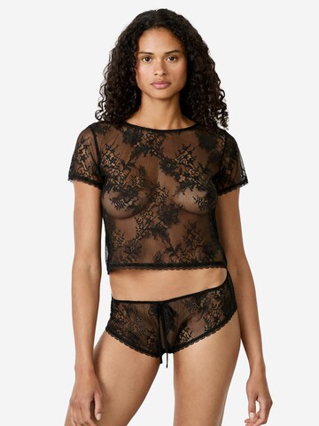 ETAM Schlafshirt in Schwarz