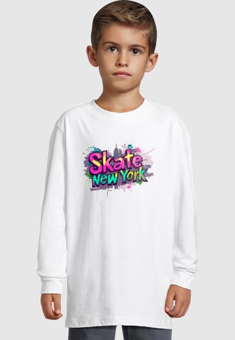 Merchcode Shirt 'Skate New York' in White: front