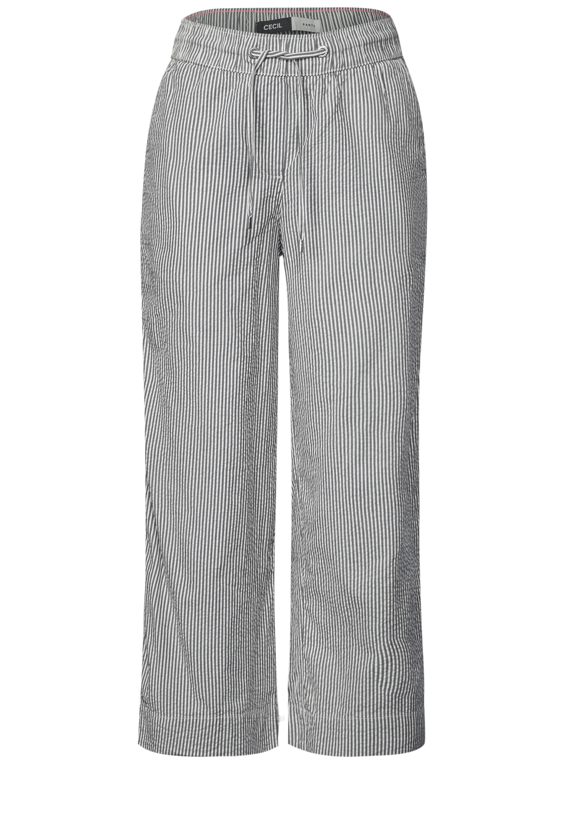 STREET ONE Loose fit Pants in Grey: front