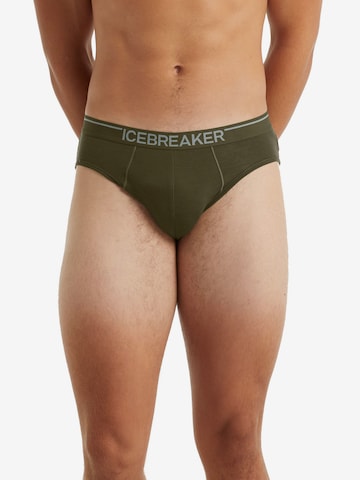 Pantaloncini intimi sportivi 'Anatomica' di ICEBREAKER in verde: frontale