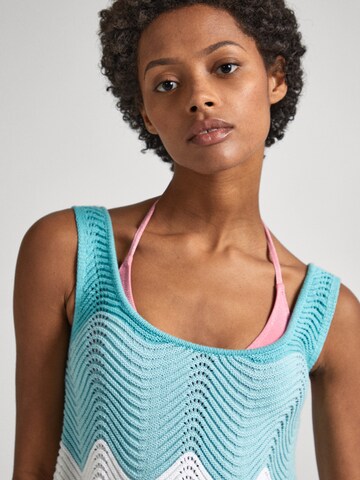 Pepe Jeans Knitted Top 'Galea' in Blue