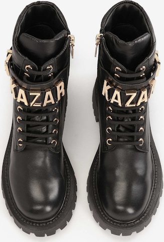 Kazar - Botines con cordones en negro