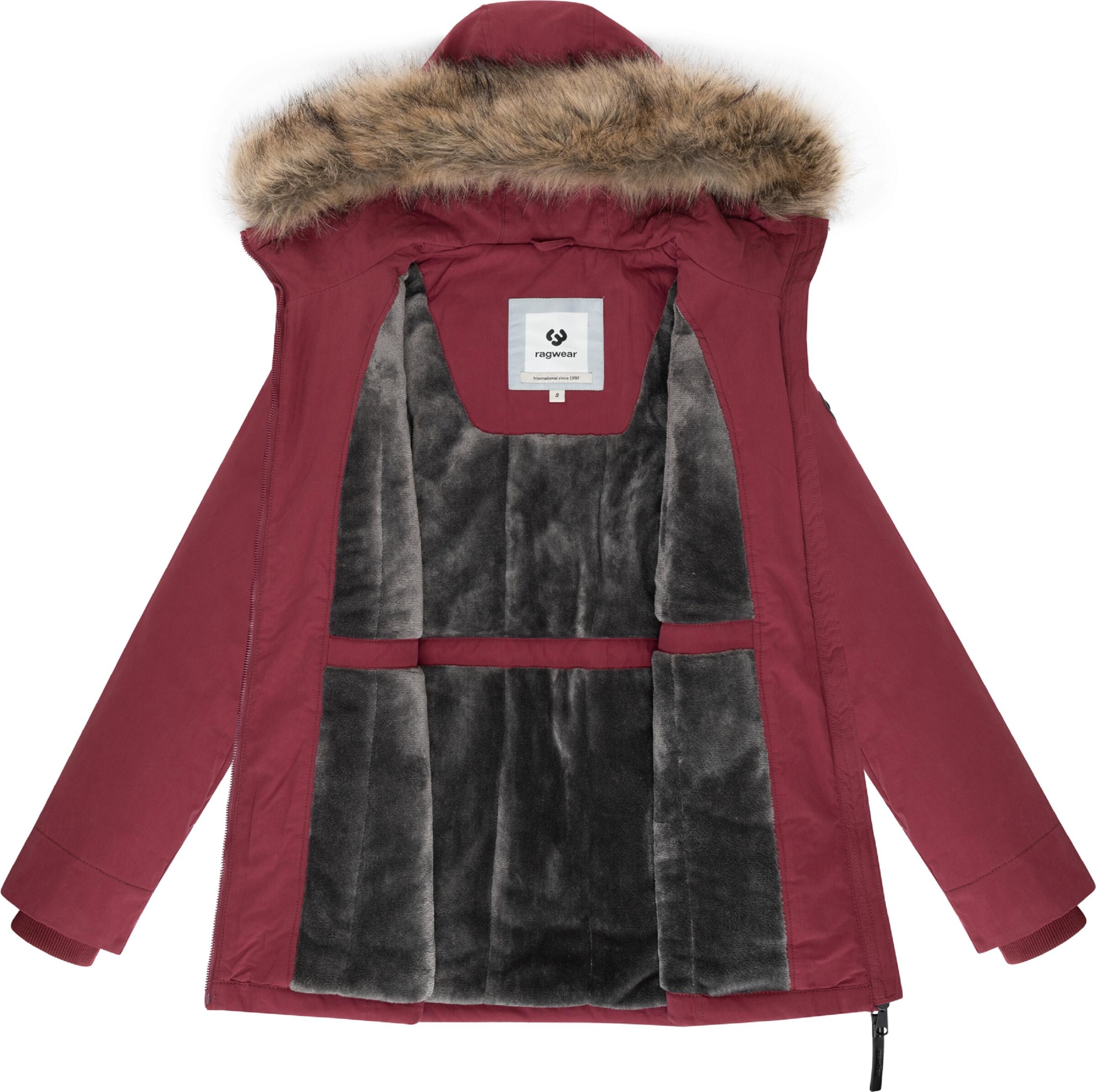 Ragwear Winter Coat 'Monadetta Youmodo' in Red