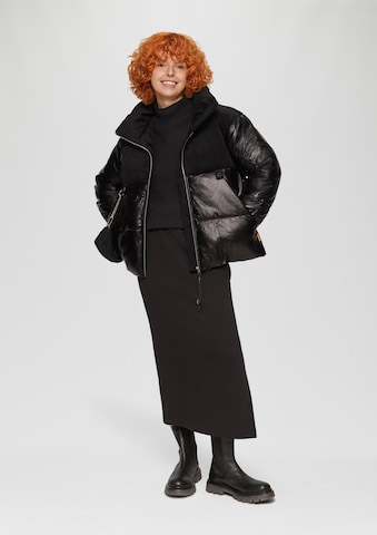 QS Pullover in Schwarz