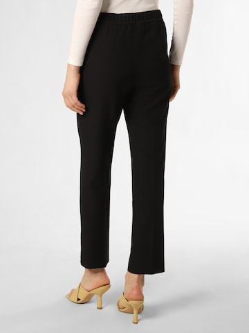 Anna Montana Slim fit Pleated Pants ' Angelika ' in Black