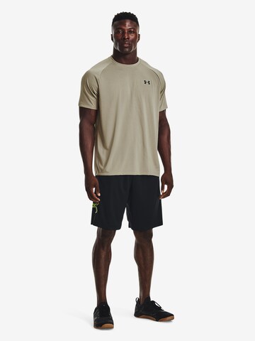 UNDER ARMOUR Funktionsshirt 'Tech 2.0 Novelty' in Beige