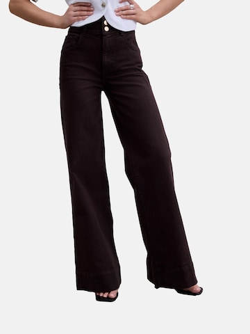 Next Wide Leg Jeans in Braun: Vorderseite
