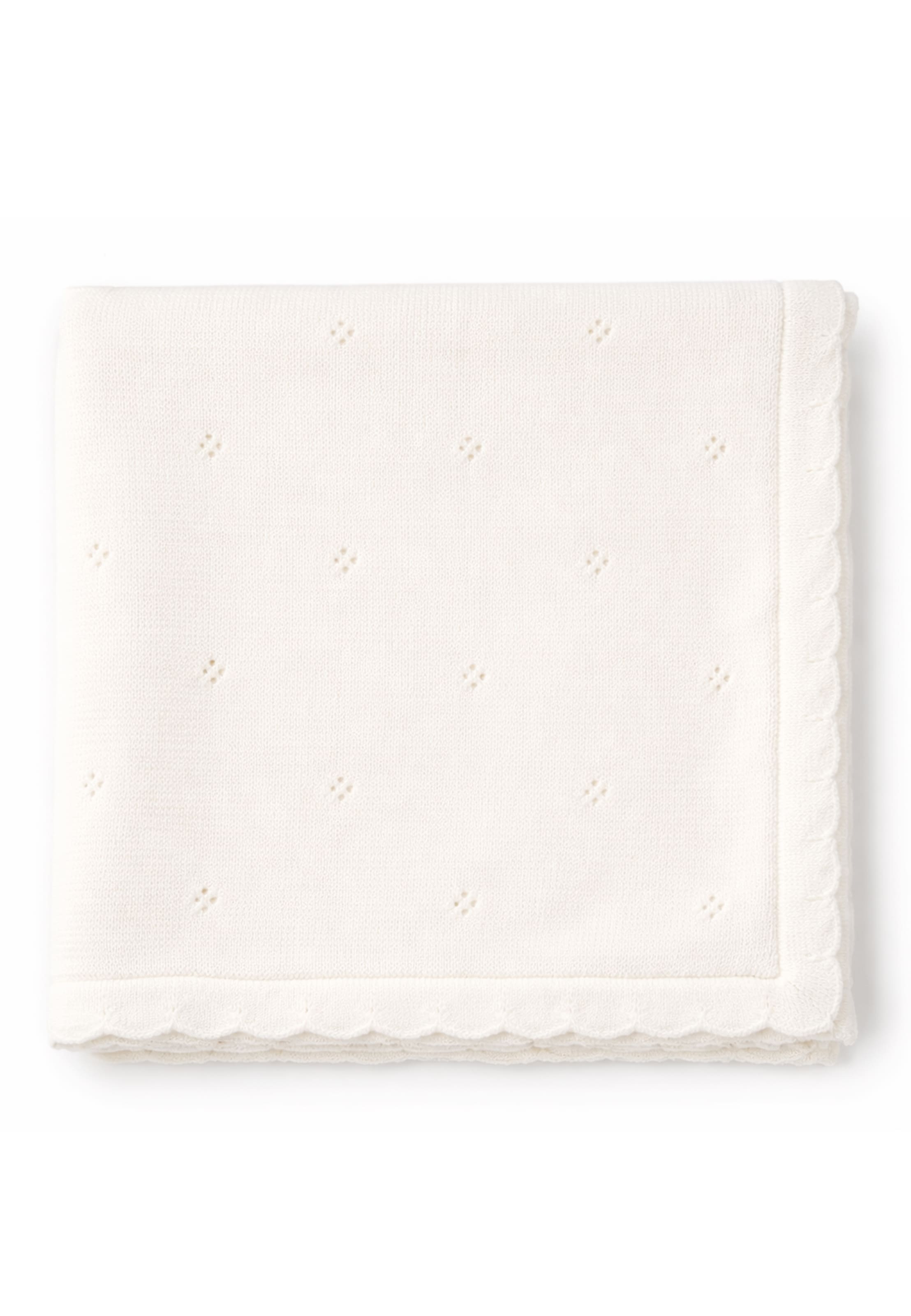 LILIPUT Baby Blanket 'Pointelle' in Beige: front