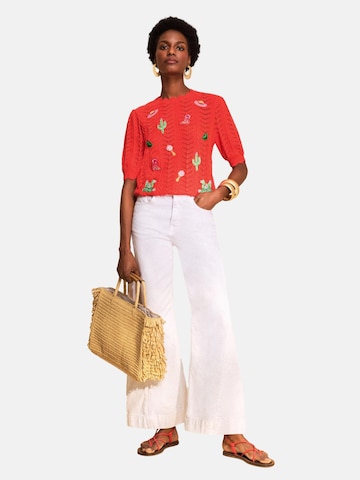 love & roses Kampsun, värv punane: eest vaates