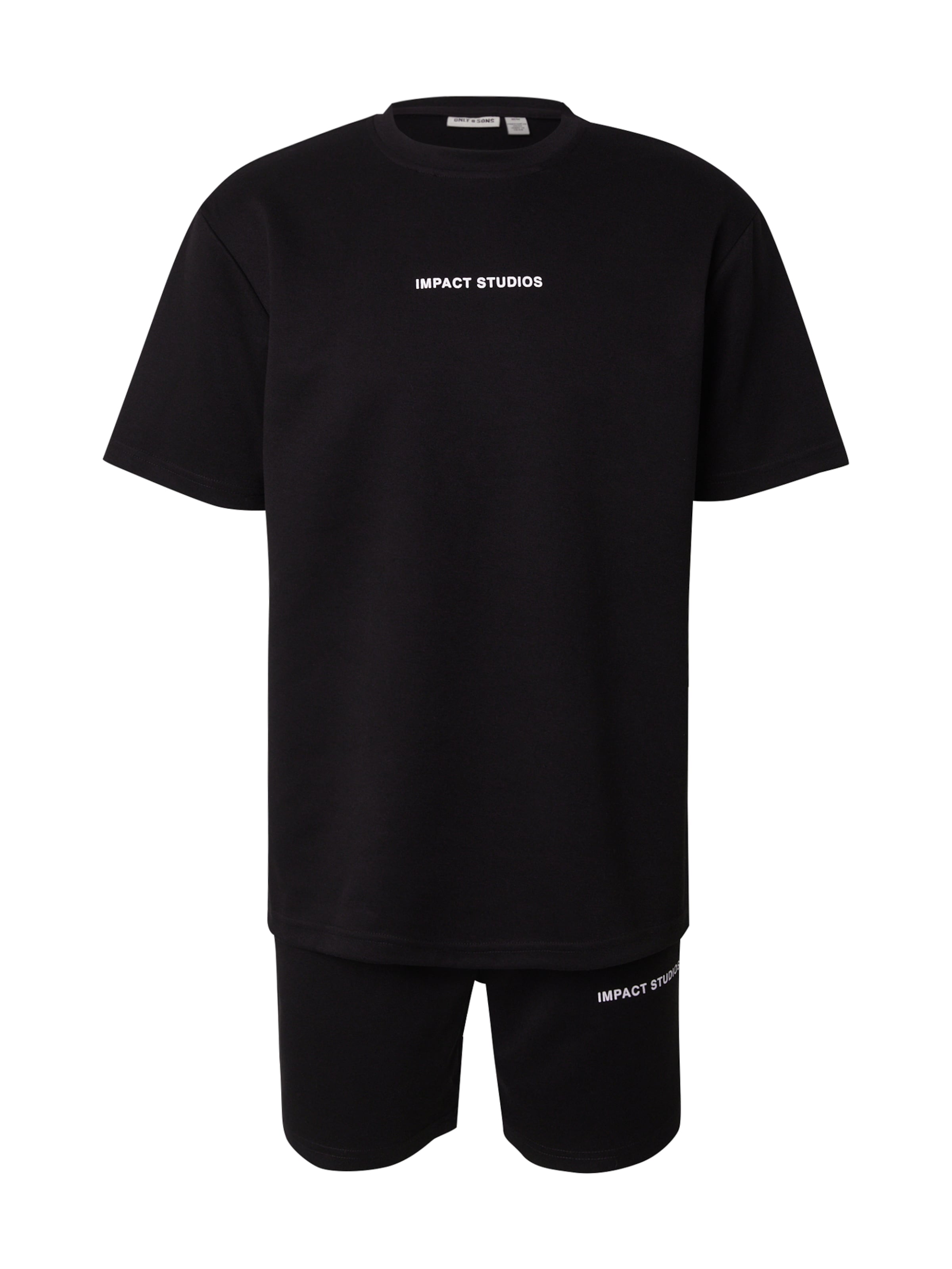 Only & Sons - Traje para estar en casa 'ONSLIAM' en negro: frente