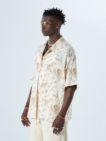 VAMOS CLO Comfort Fit Skjorte 'Virginia Beach' i beige