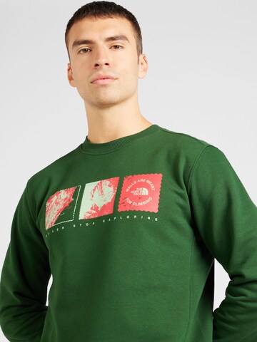 THE NORTH FACE Athletic Sweatshirt in Green