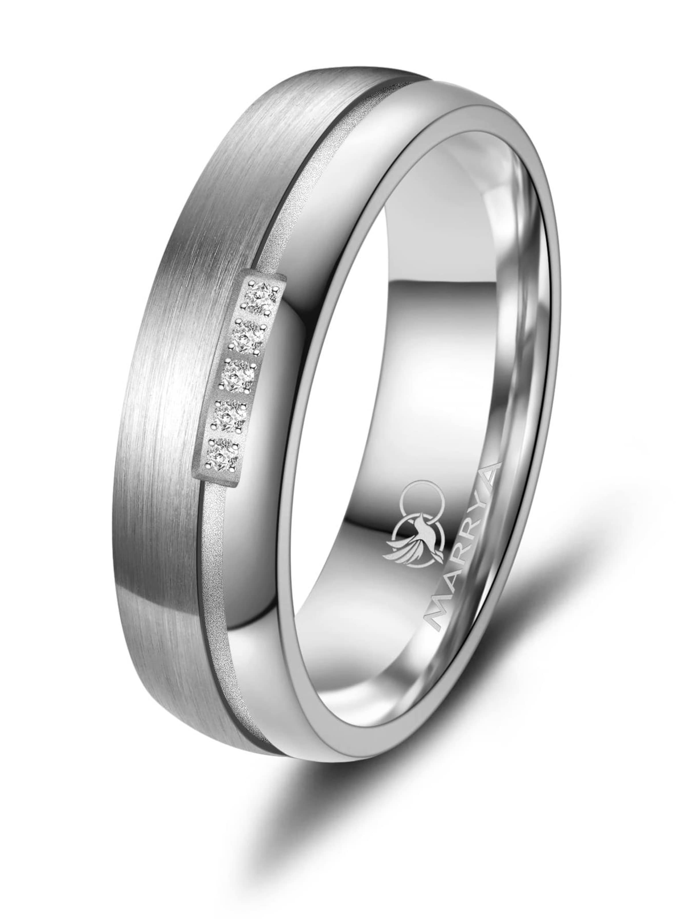 Anello 'MARRYA TI-22 Ehering aus Titan' di MARRYA in argento
