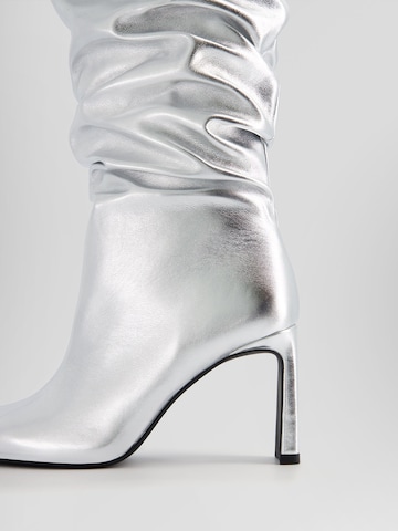 Bershka Støvler i sølv