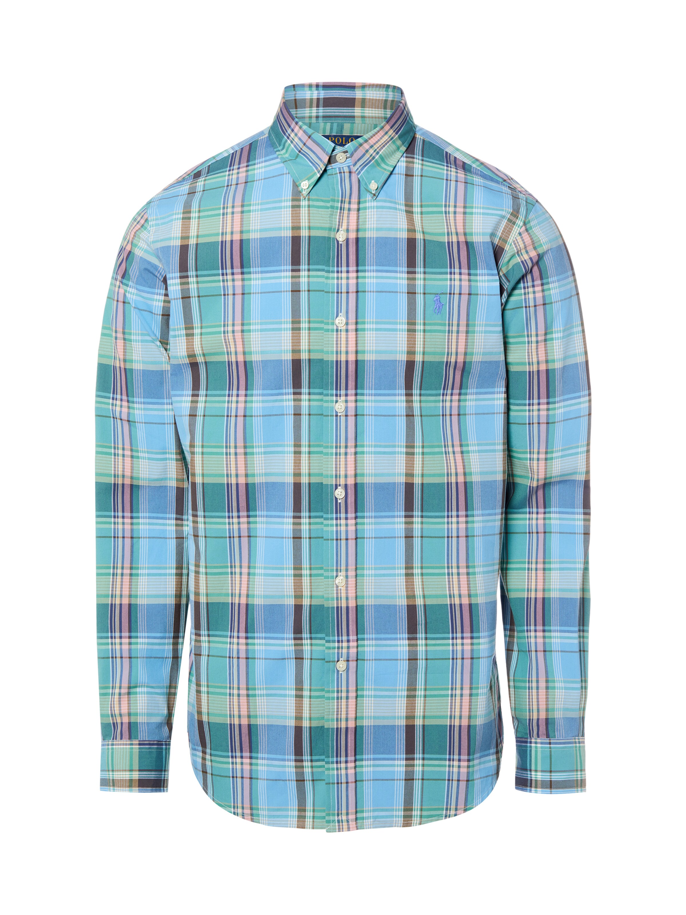 Coupe regular Chemise Polo Ralph Lauren en bleu : devant