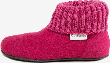 Gottstein Slippers 'Alpine Boot FE' in Pink: front
