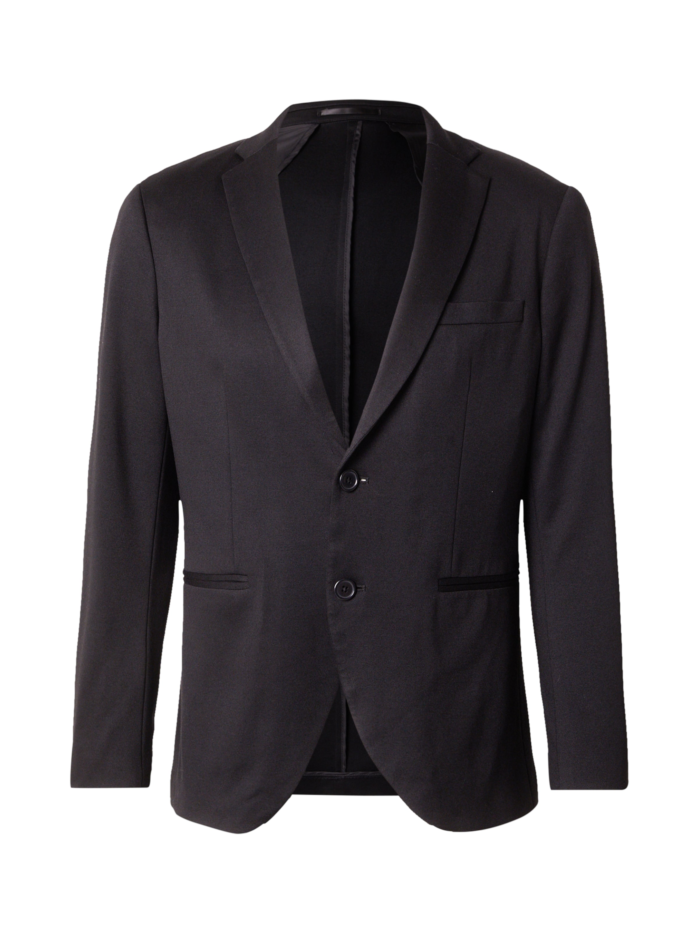 JACK & JONES Slim Fit Jakke 'JPRJaxon' i sort: forside