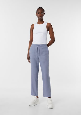 comma casual identity - Tapered Pantalón en azul: frente