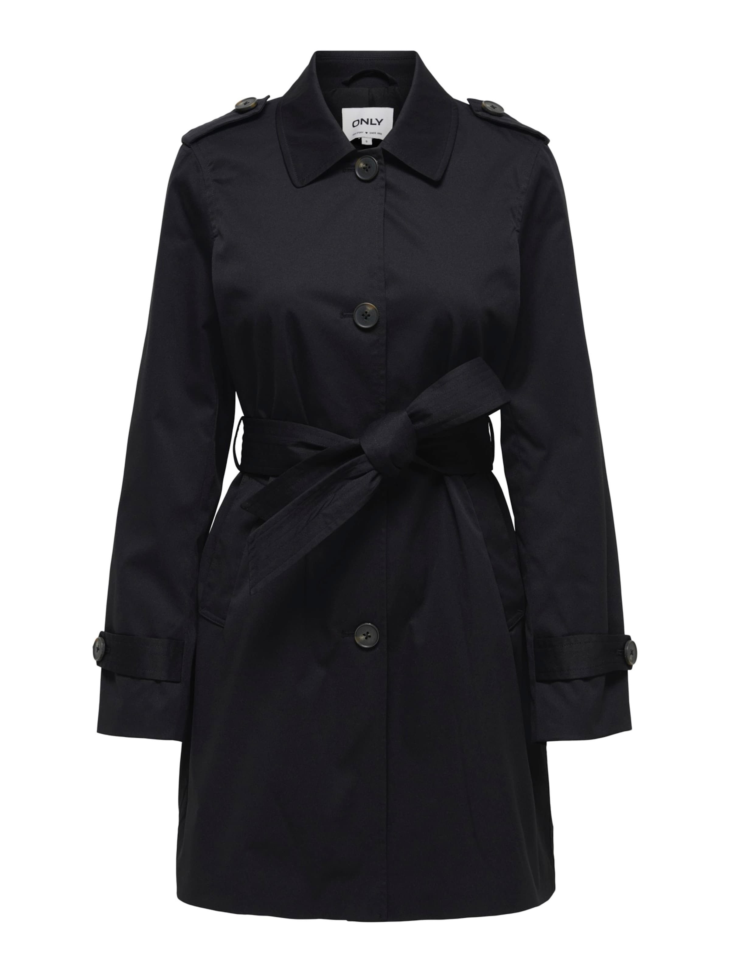 ONLY - Abrigo de entretiempo 'ONLDISA' en negro: frente