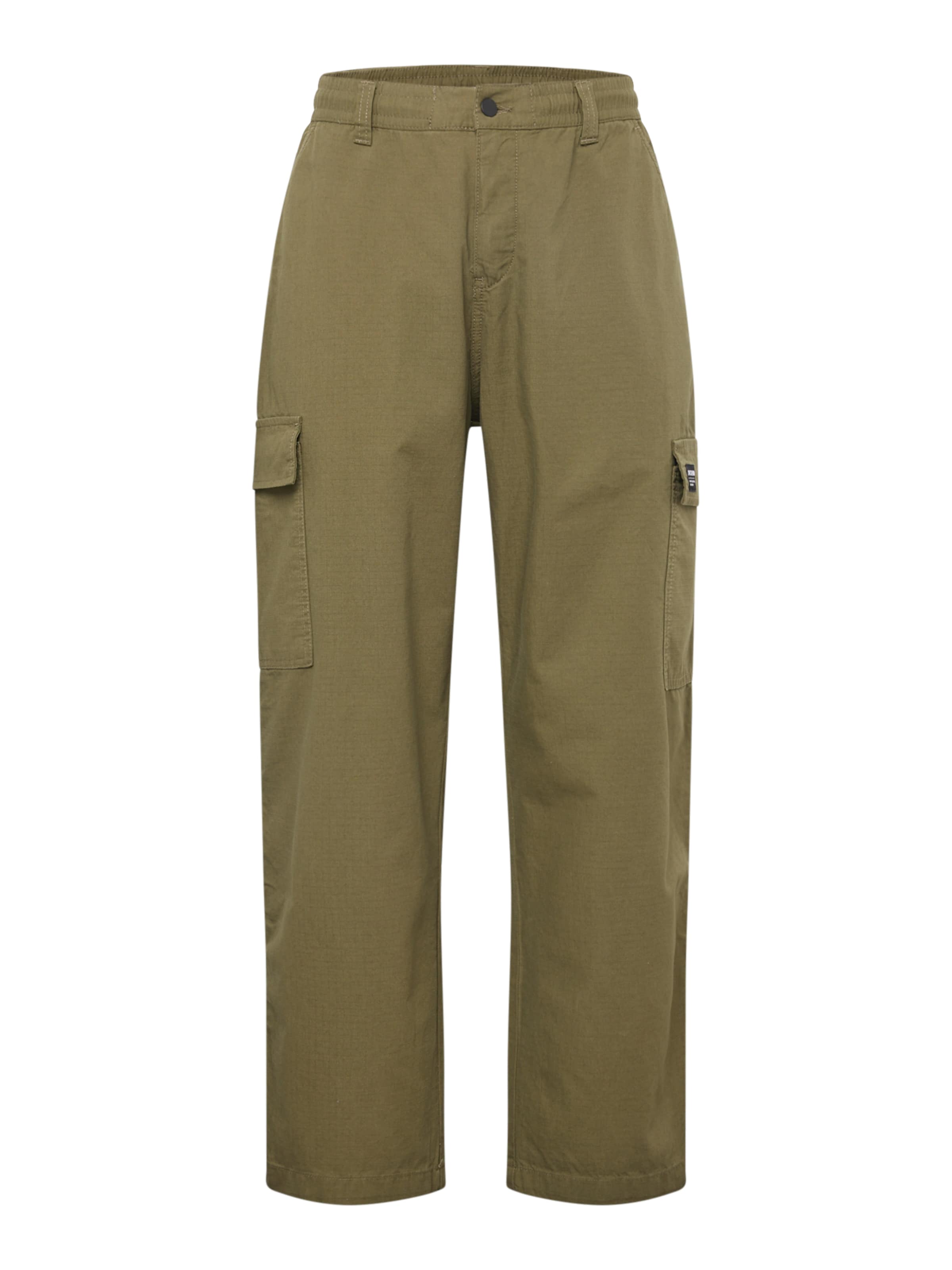 Dr. Denim Loosefit Hose 'Calder' in Grün: Vorderseite