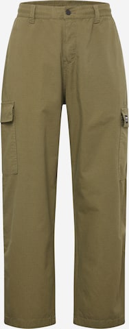 Dr. Denim - Loosefit Calças cargo 'Calder' em verde: frente