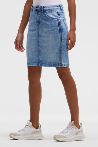 Soccx Jeansrock AN:NE in Blau: Vorderseite