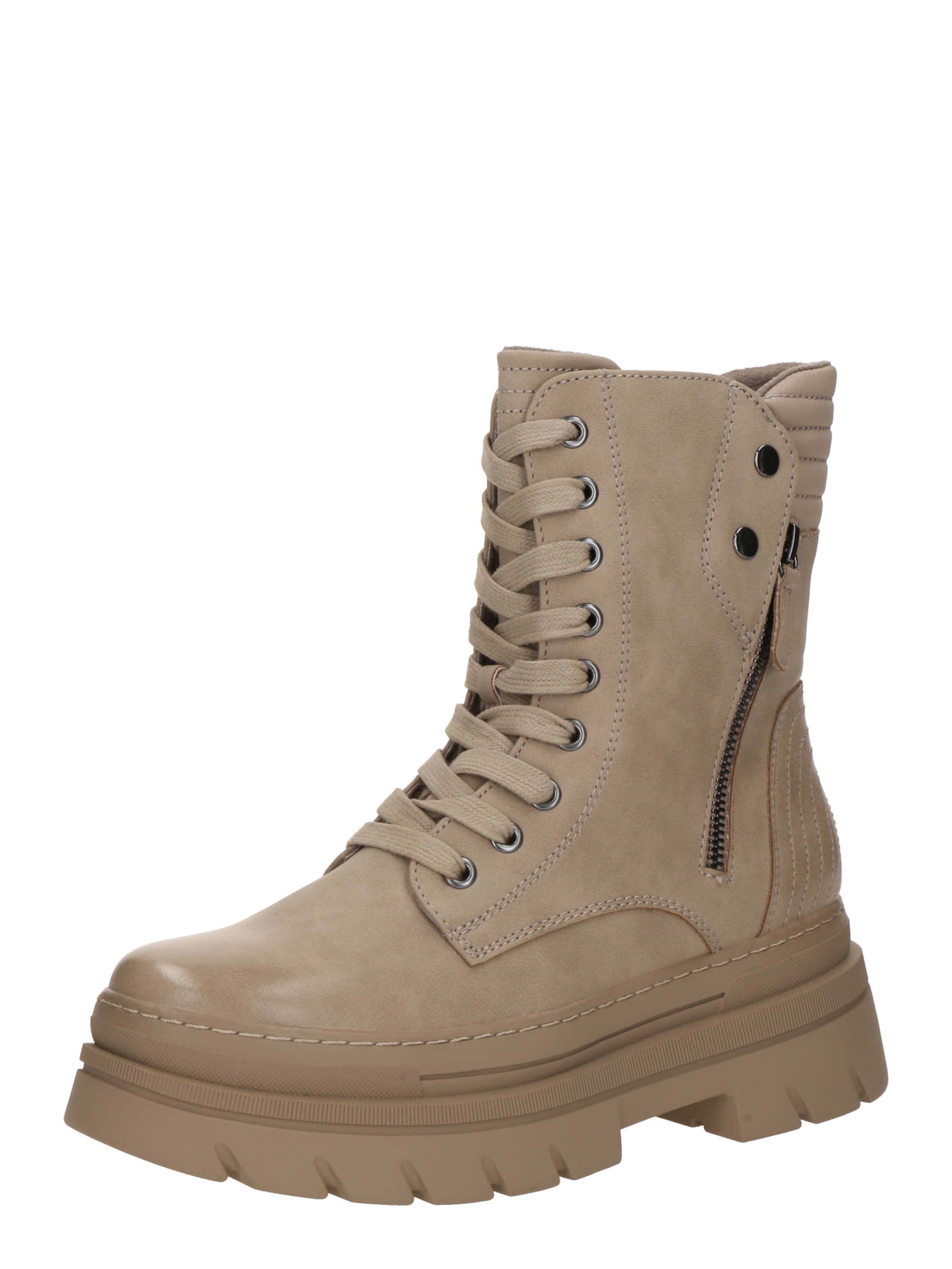 MARCO TOZZI Botki sznurowane w kolorze szary: przód