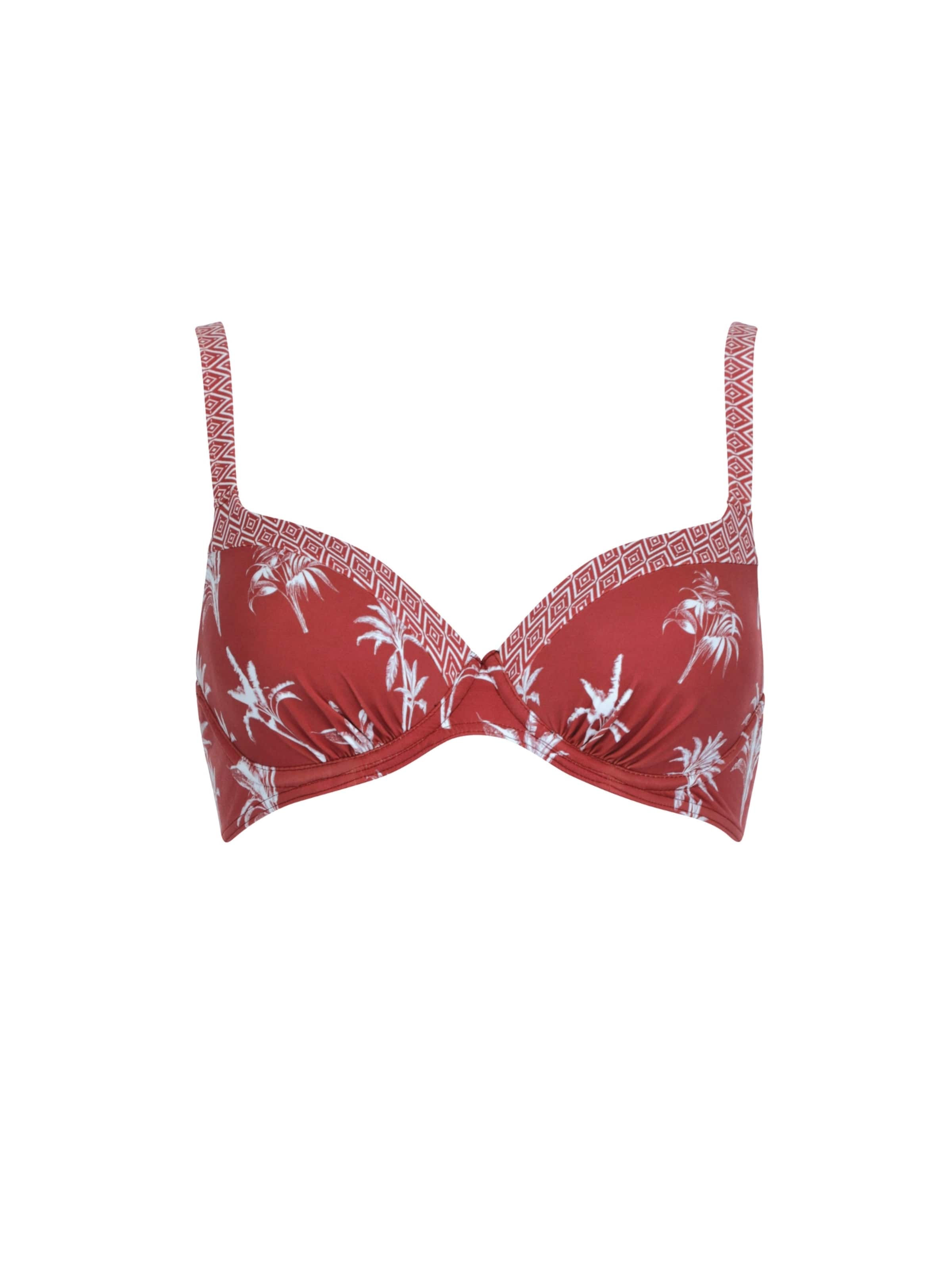 OLYMPIA Klassiek Bikinitop in Rood: voorkant