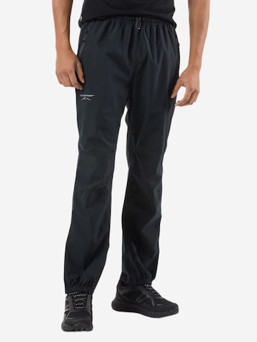 SWEDEMOUNT Regular Outdoorbroek 'Abisko' in Zwart: voorkant