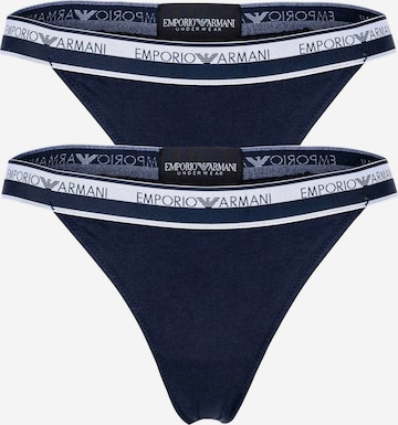 String di Emporio Armani in blu: frontale