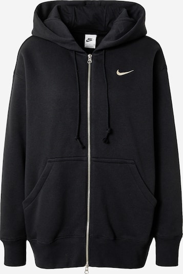 Nike Sportswear Veste de survêtement 'PHNX FLC' en noir / blanc, Vue avec produit