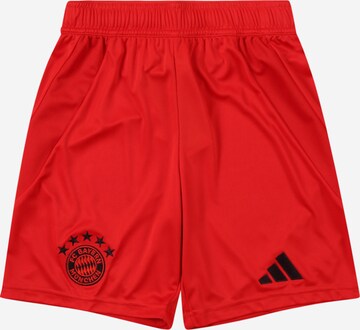 ADIDAS PERFORMANCE Štandardný strih Športové nohavice - Červená: predná strana