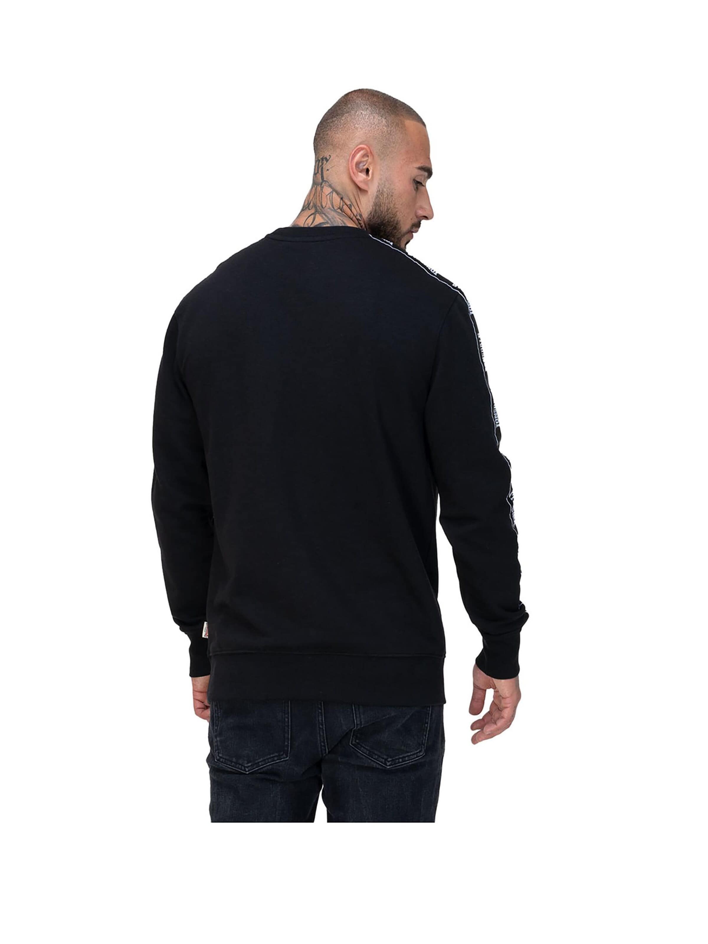 LONSDALE Sweatshirt 'Kirklinton' in Black