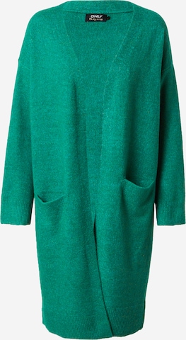 ONLY Knit Cardigan in Green: front