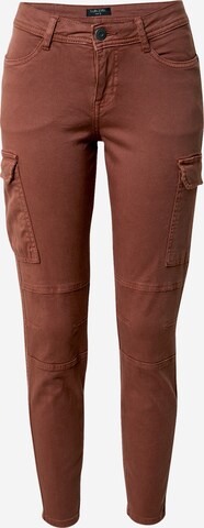 Sublevel Skinny Cargojeans in Rood: voorkant