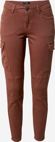 Sublevel Skinny Cargo Jeans in Red: front