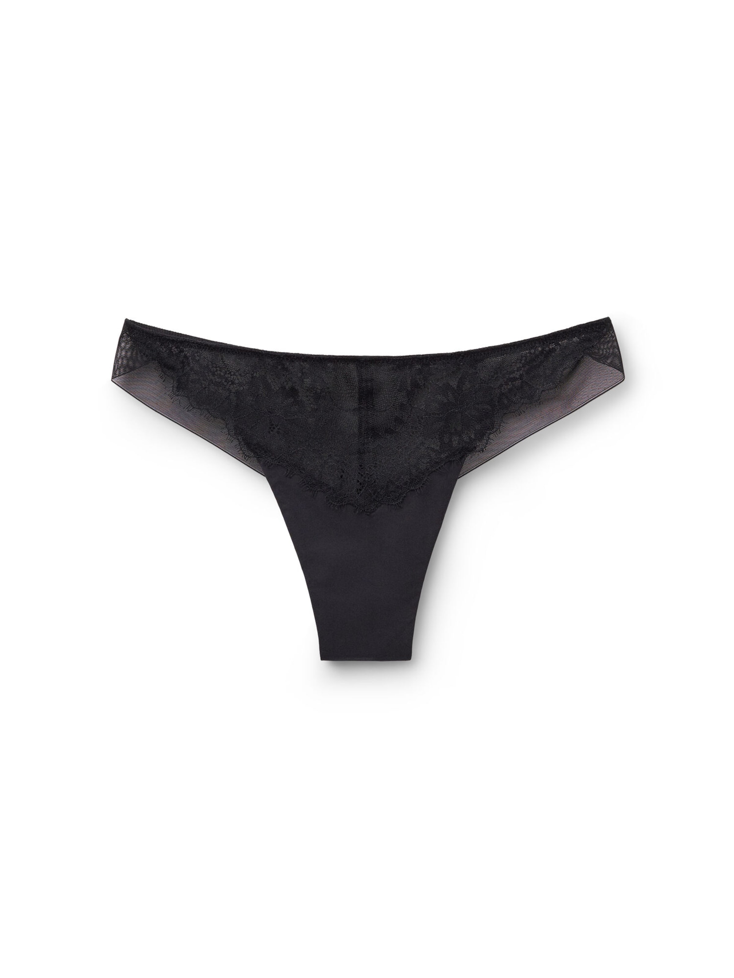 INTIMISSIMI Slip in Schwarz: Vorderseite