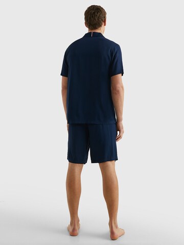 TOMMY HILFIGER Pyjamashirt in Blau