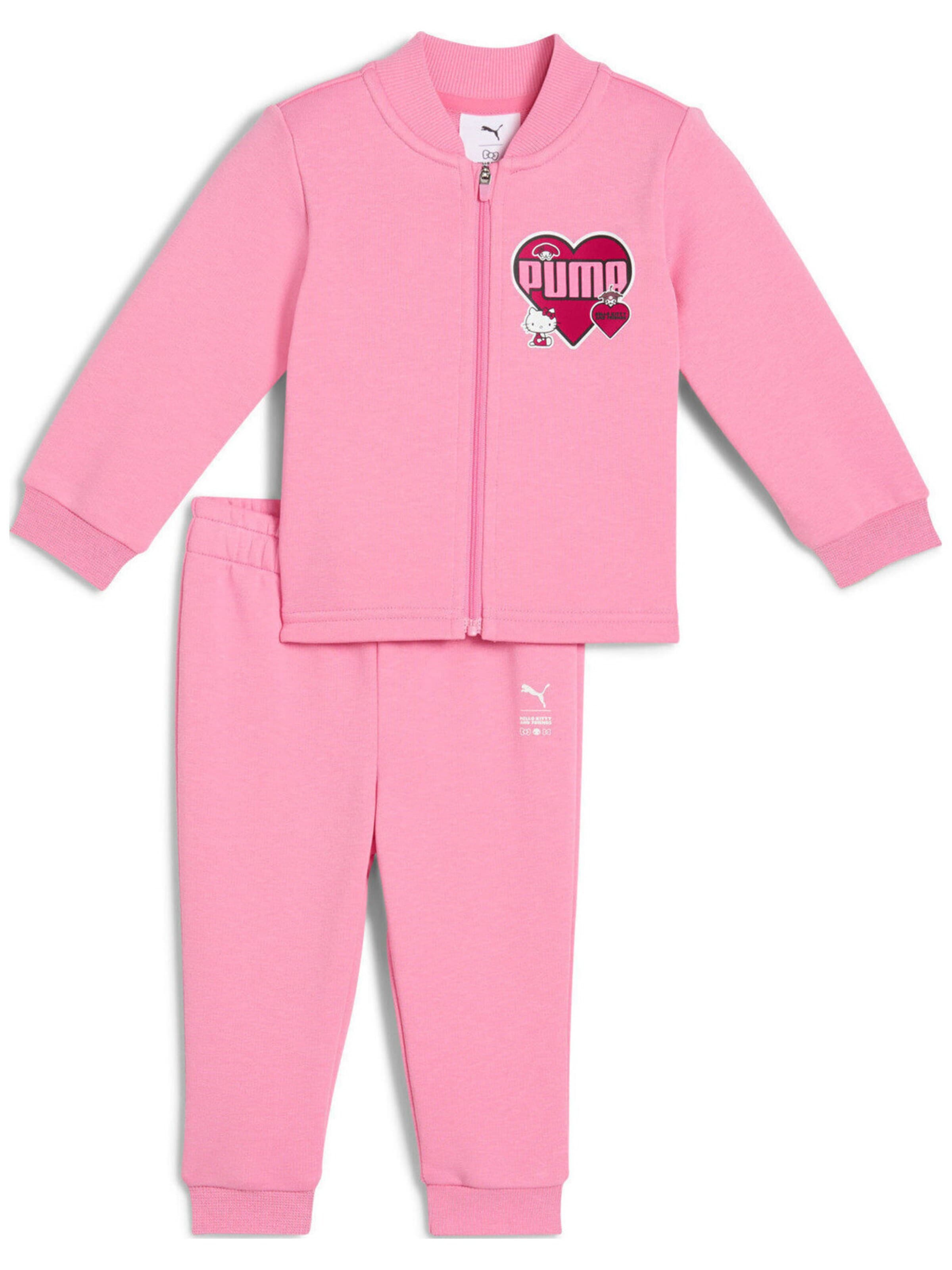 PUMA - Sudadera con cremallera en rosa: frente
