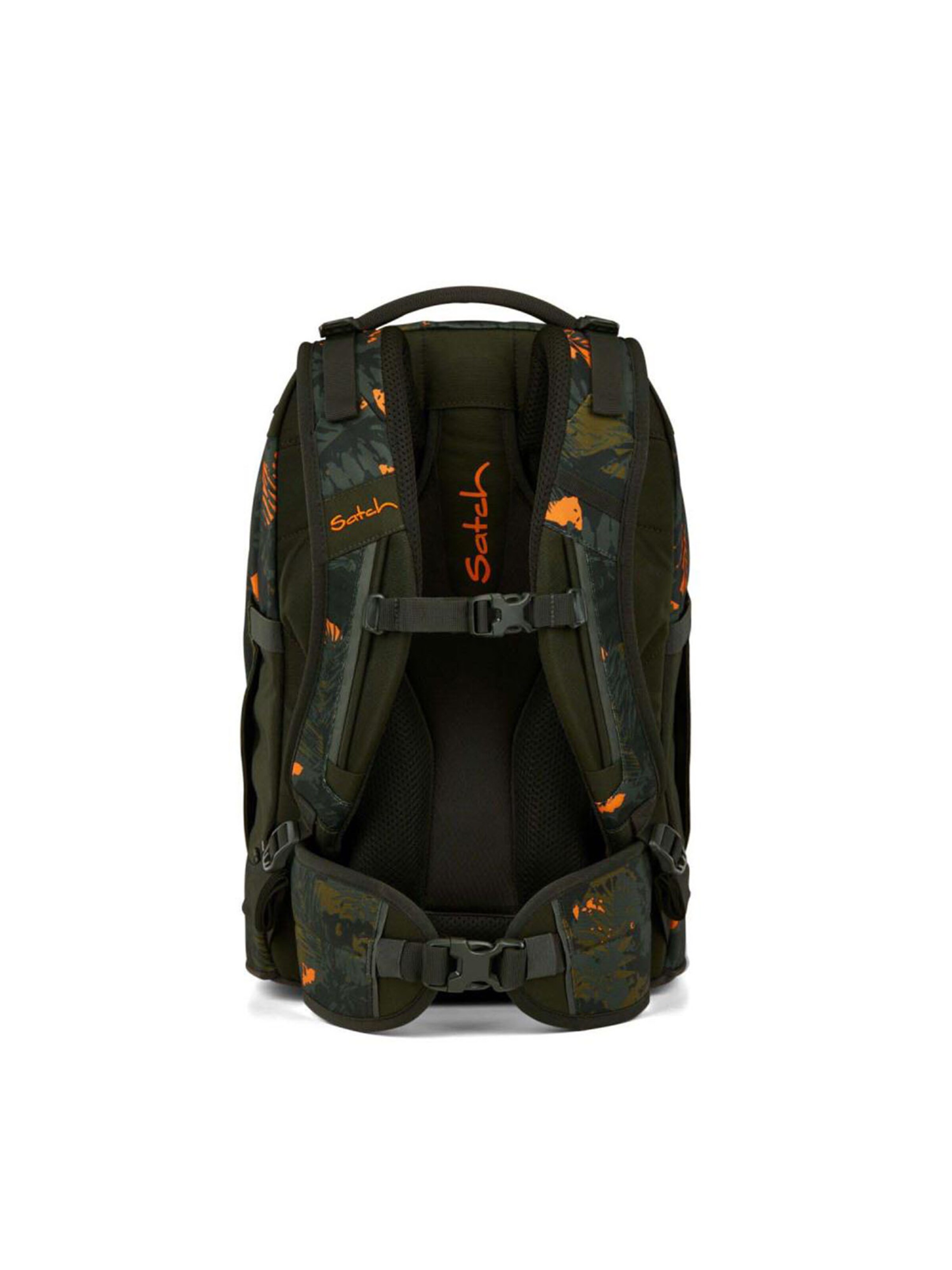Satch Backpack 'Pack Schulrucksack Set 3tlg' in Green