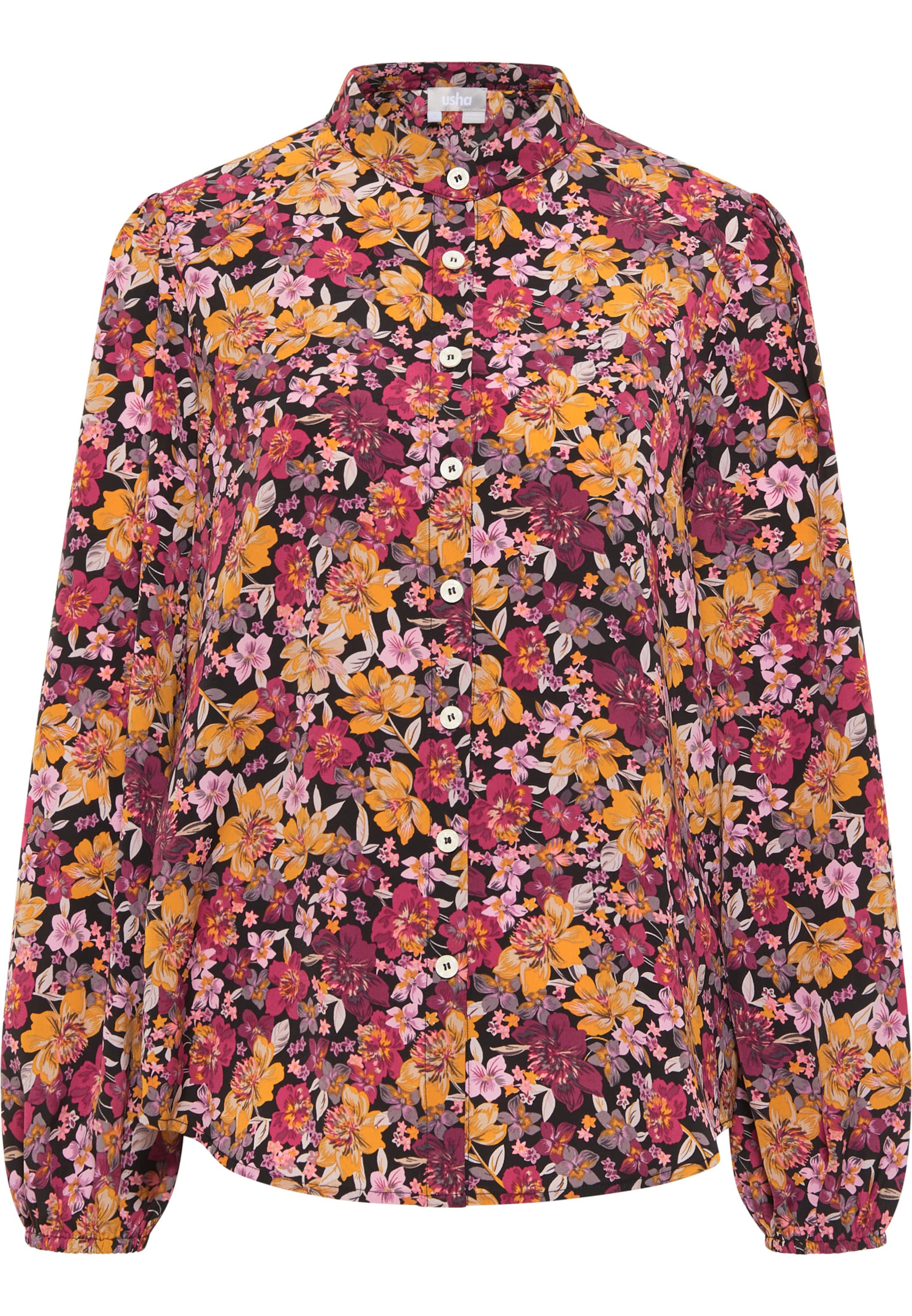 Usha Bluse in Schwarz: Vorderseite